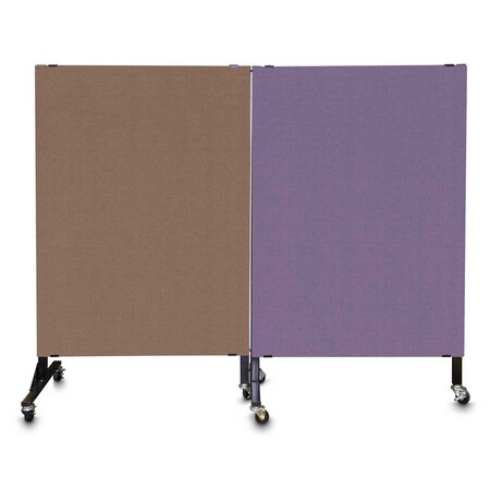 United Visual Products Enclosed Corkboard, 1 Door, 72"x48", 4" Fra UV3426-GOLD-PEARL